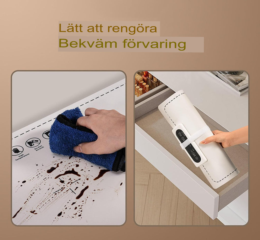 Inoshop™ FlexHeat Tray – Flexibel elektrisk värmedyna i silikon