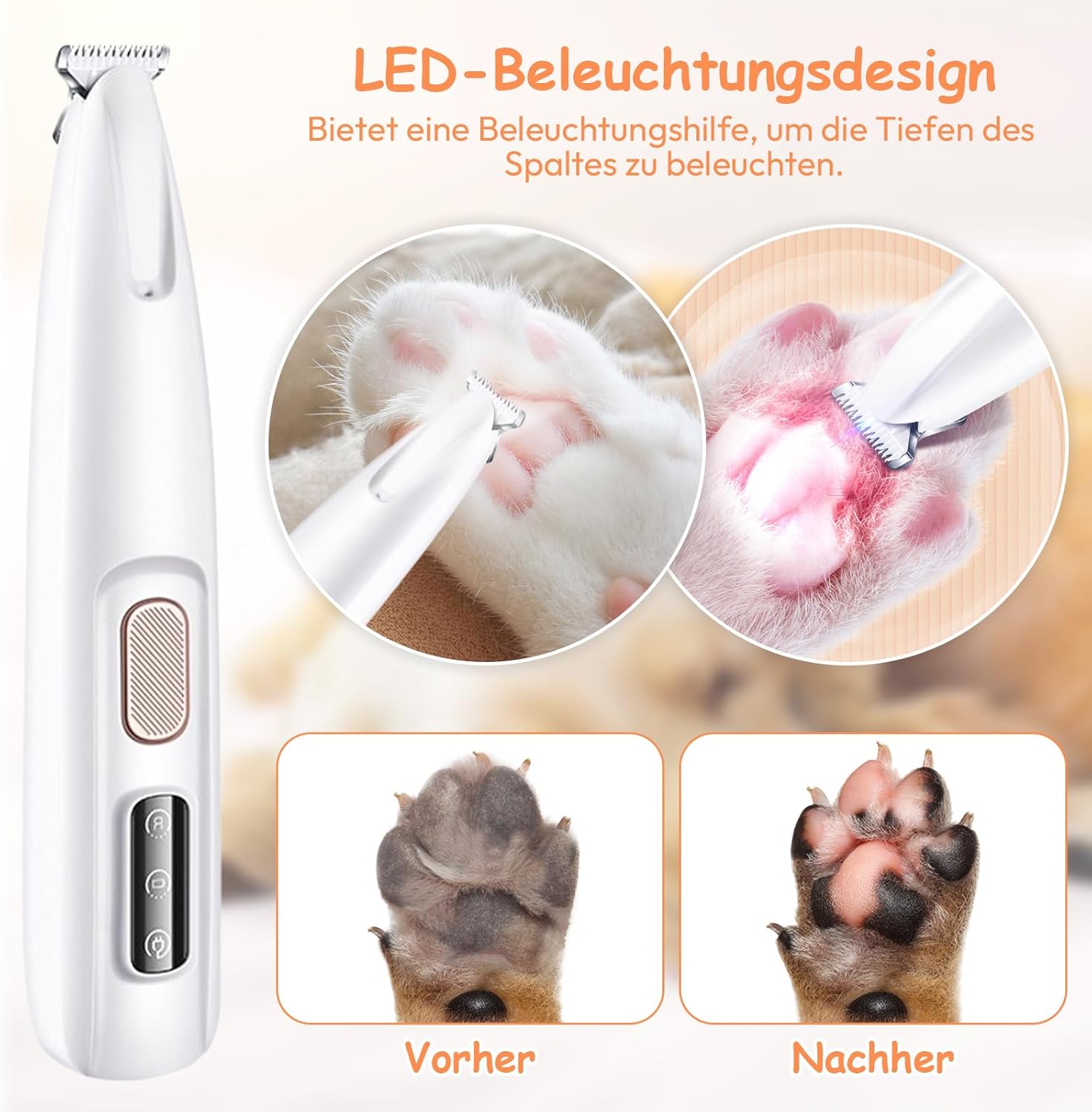 Inoshop™ ShineTrim – LED-trimmer för hundar