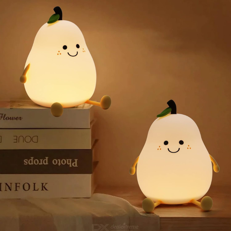 Inoshop™ DreamGlow Pear – söt nattlampa för barnens sovrum